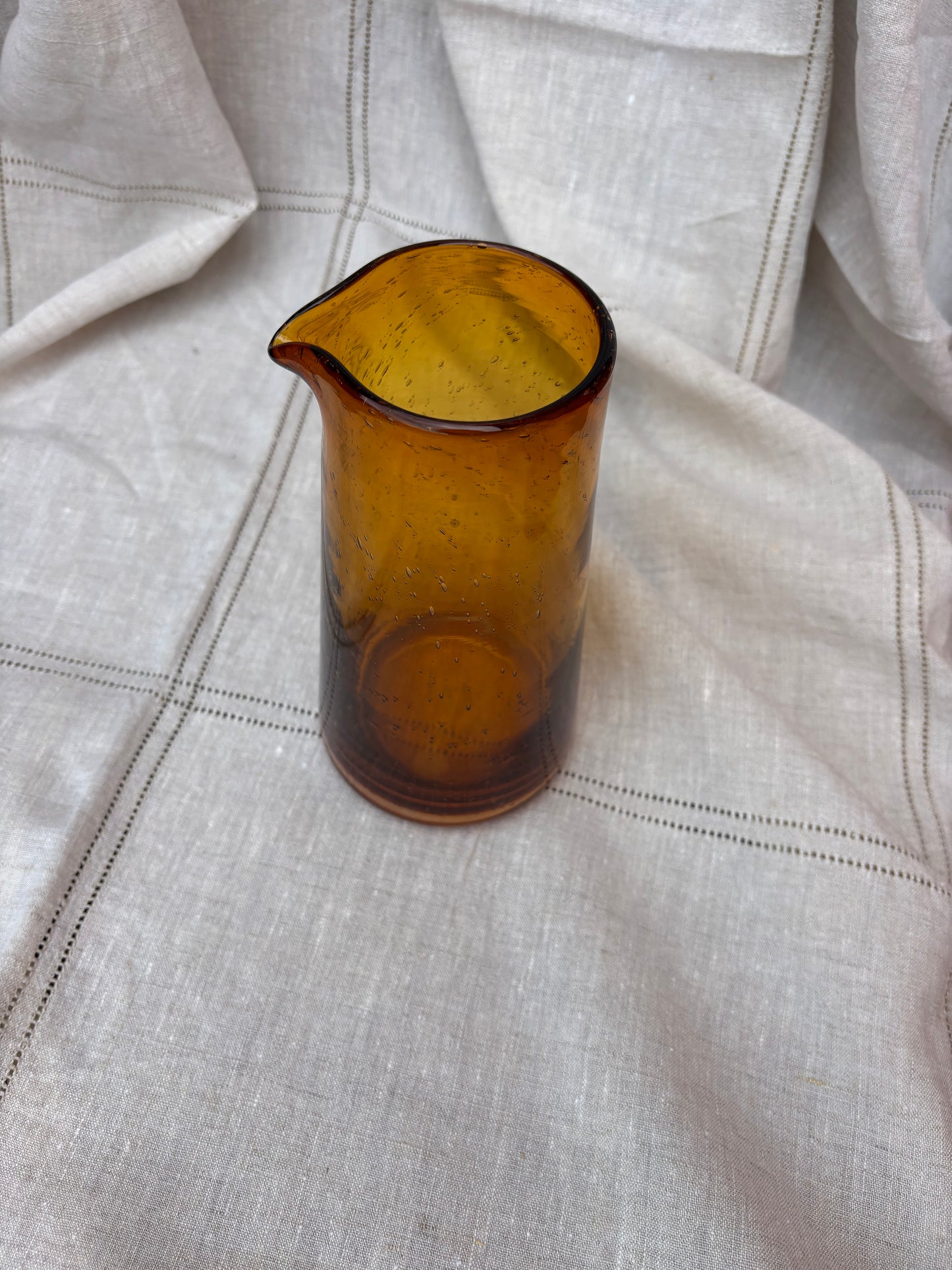 Whitefriars Amber Glass Cocktail Jug