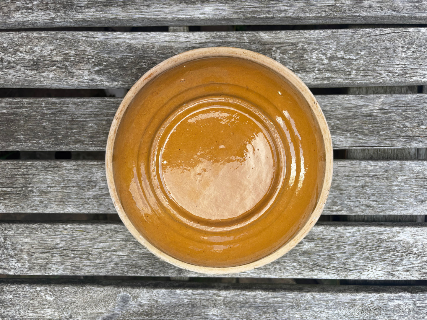 Slipware Glazed Terracotta Bowl