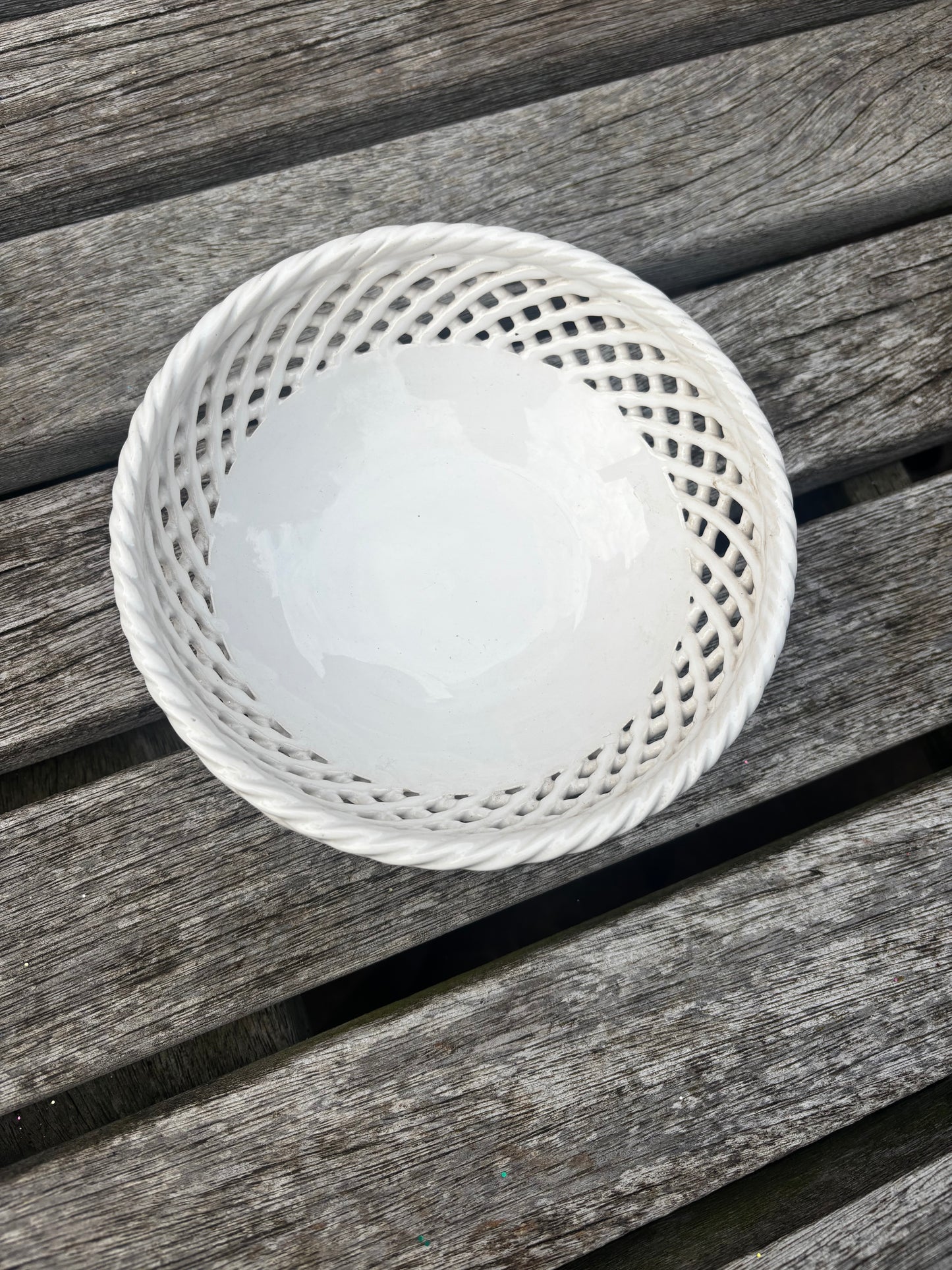 Small Portuguese Basketweave Bowl