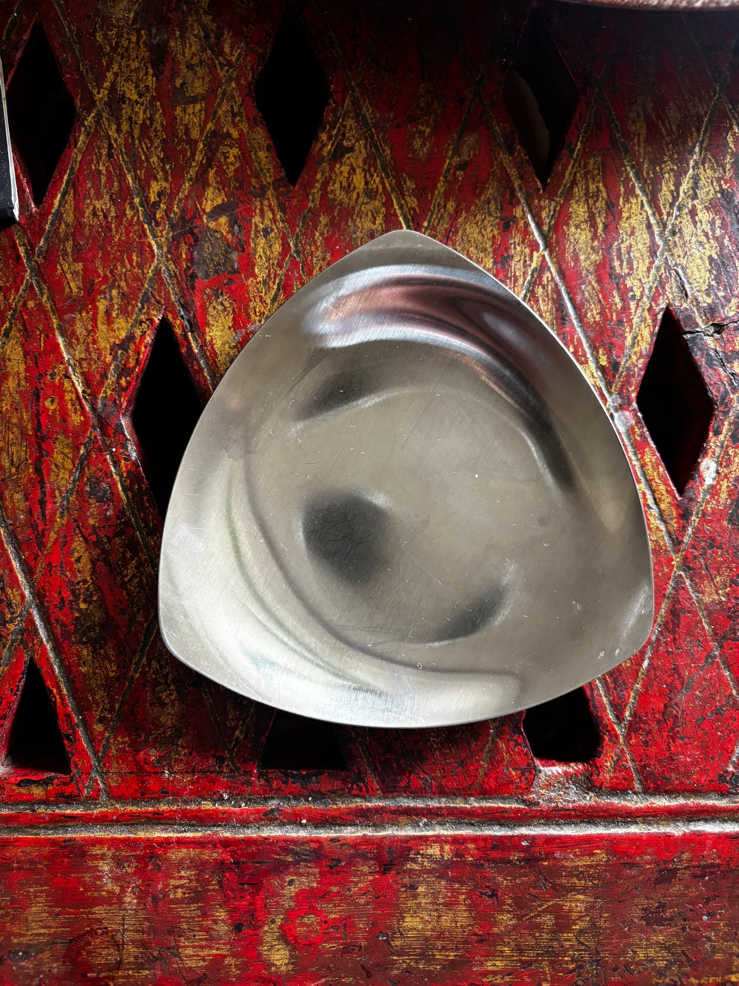 1970s Metal 3 Cornered Tray