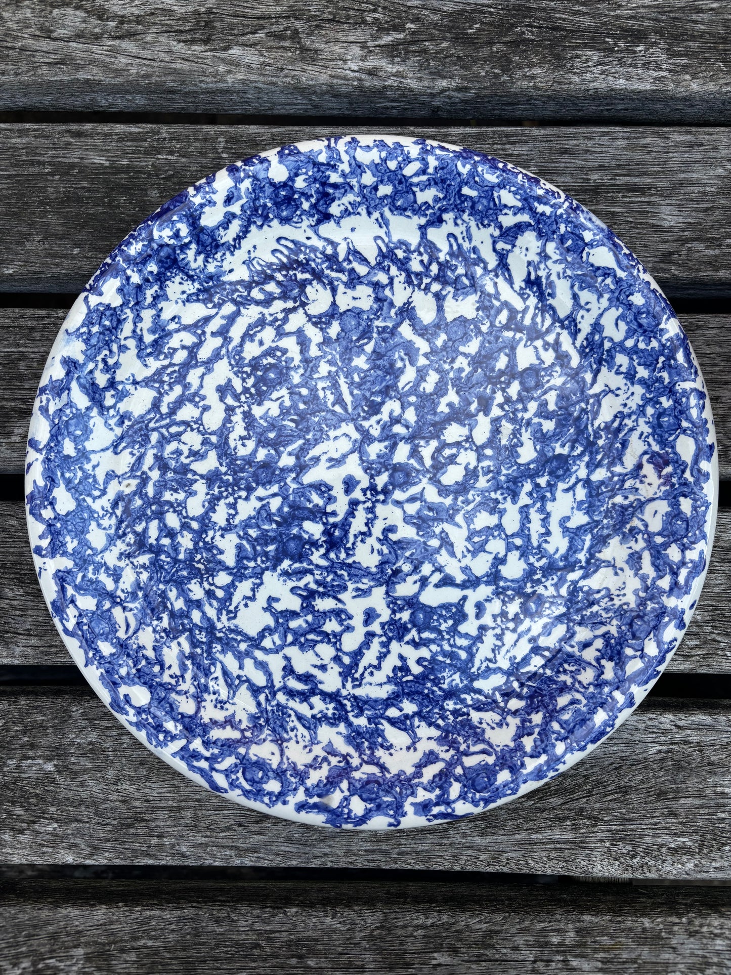 Italian Spongeware Plate