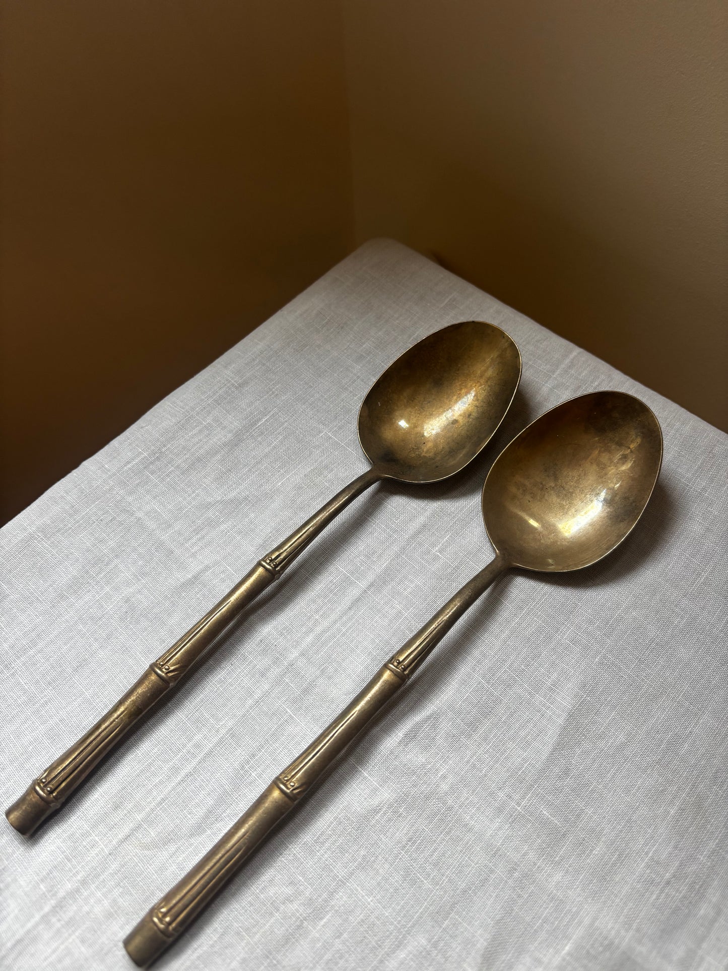 Bamboo-Effect Serving Spoons