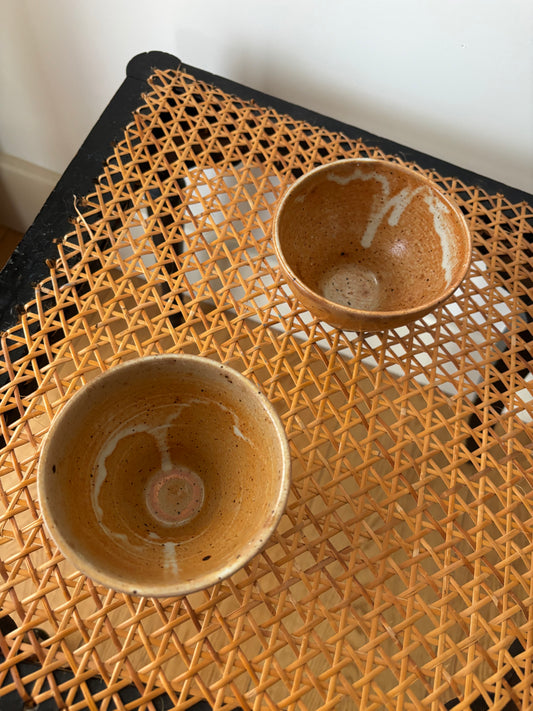 Pairs of Glazed Ceramic Bowls/Coffee Mugs