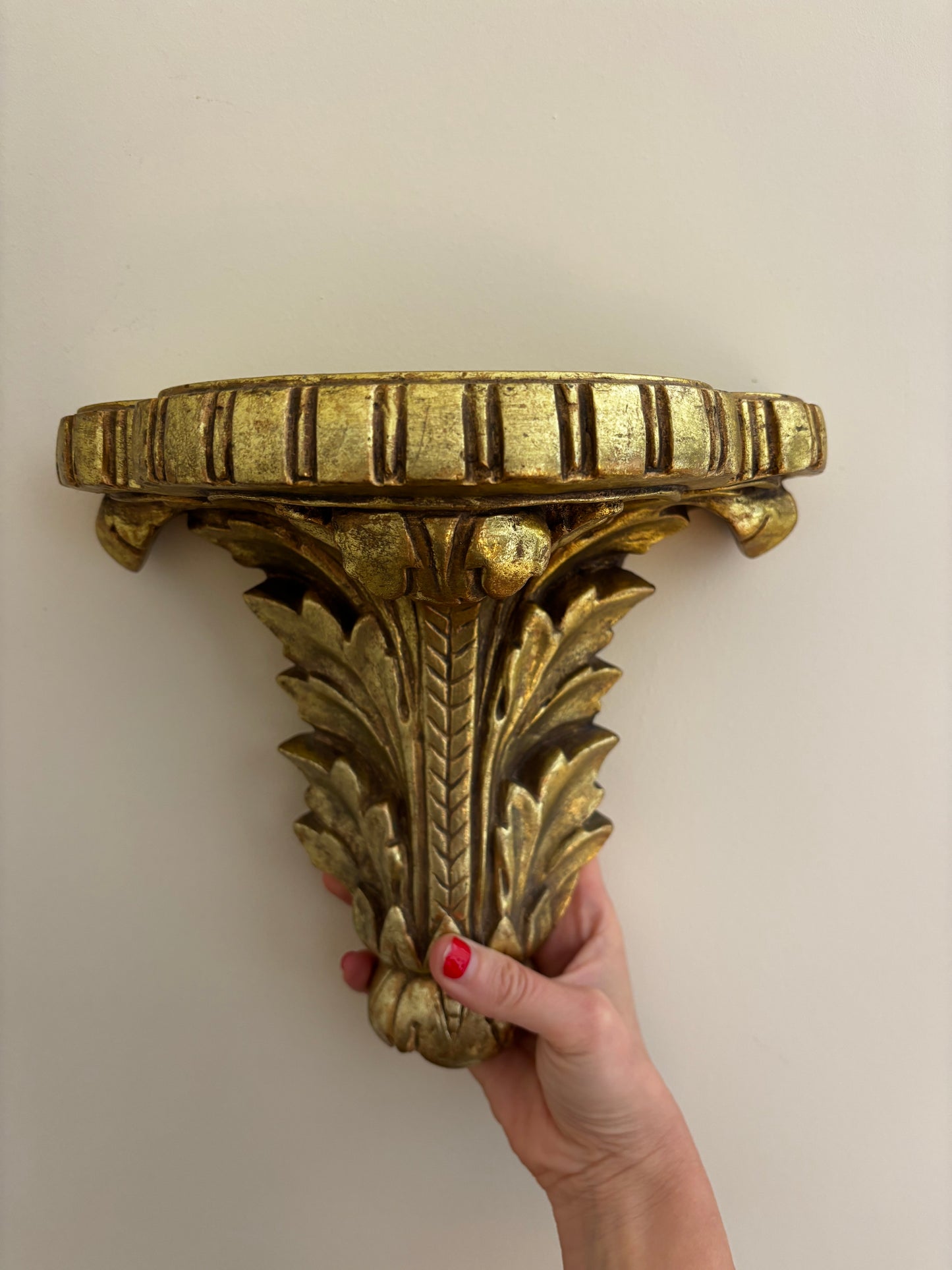 Ornate Acanthus Leaf Wall Shelf