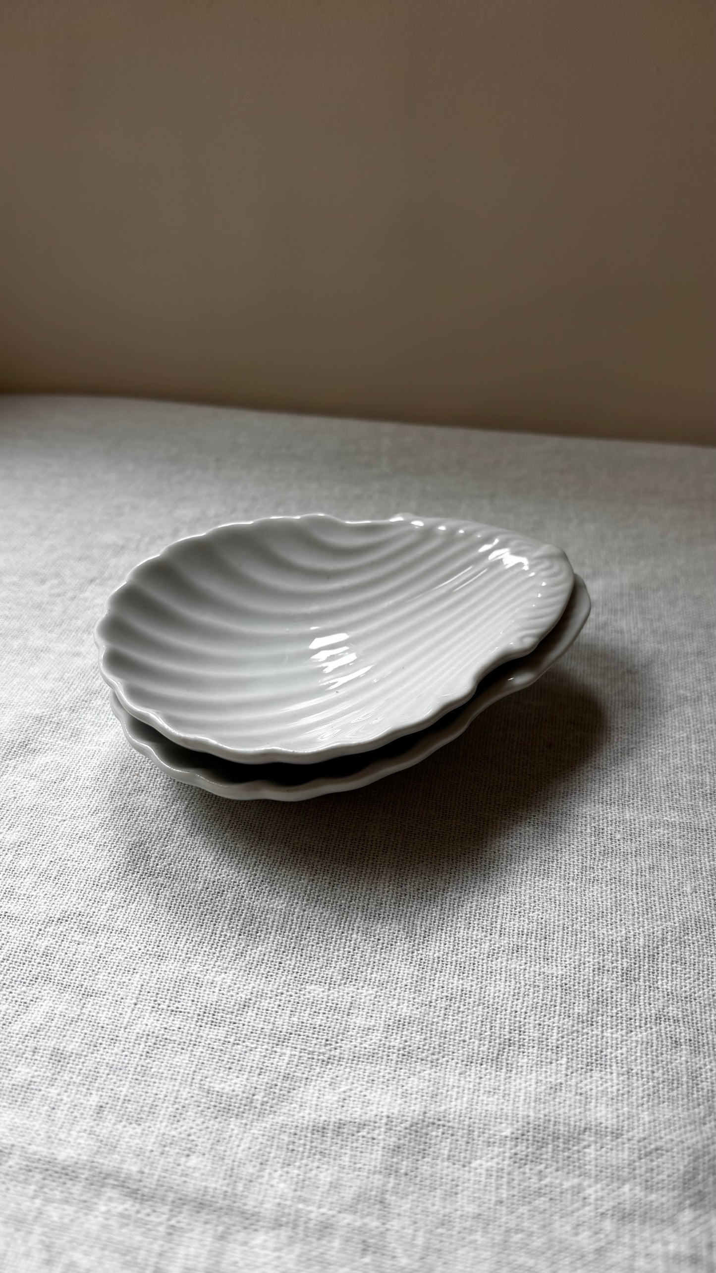 Shell-shaped dishes