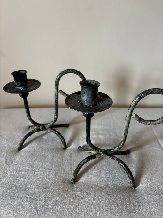 Iron Candlesticks