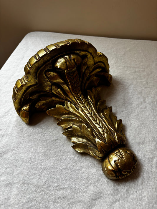 Ornate Acanthus Leaf Wall Shelf