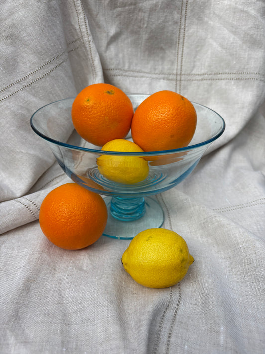 Stuart Stratford Deco Glass Bowl in Aqua