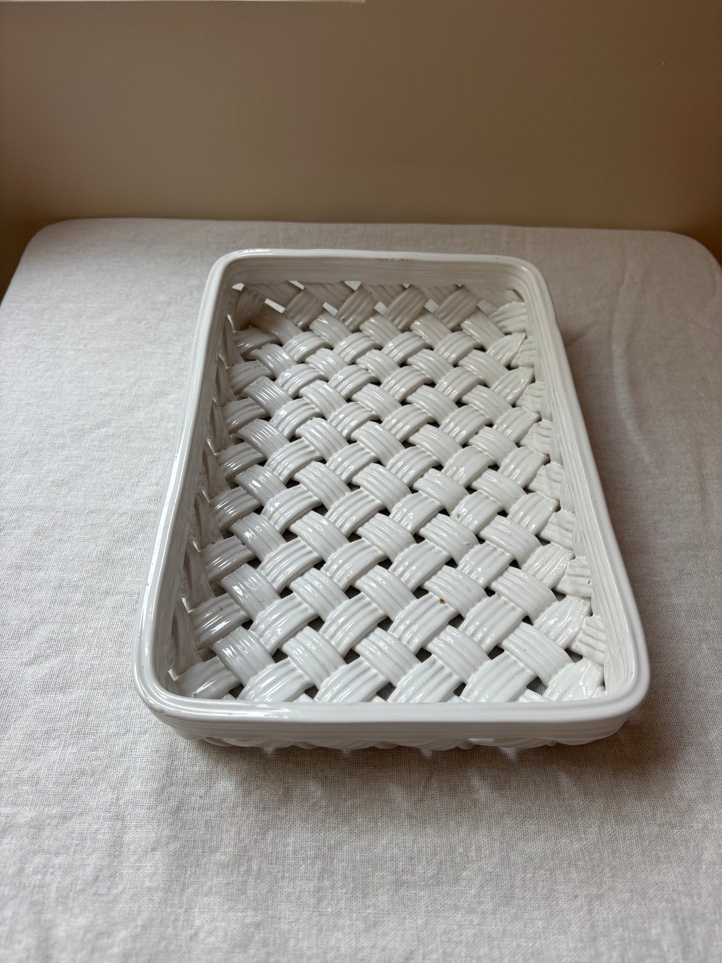 Ceramic Basketweave Tray