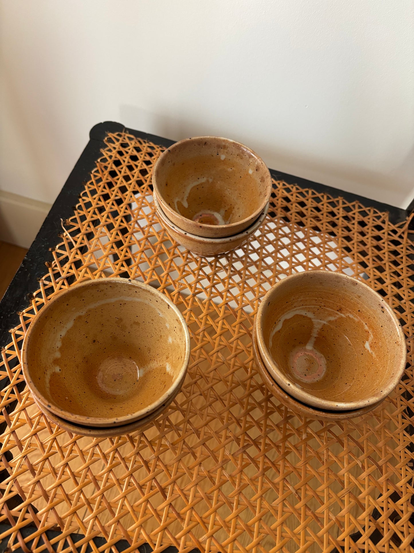 Pairs of Glazed Ceramic Bowls/Coffee Mugs
