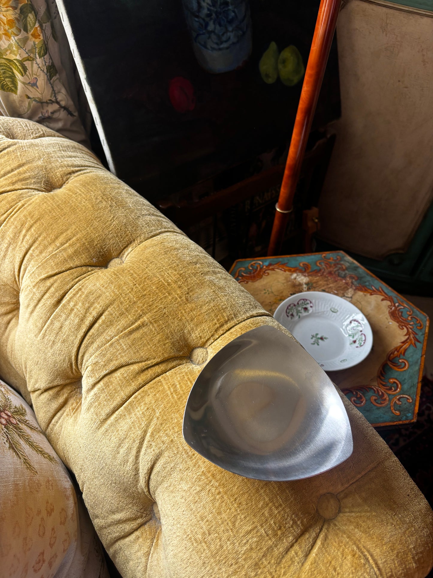 1970s Metal 3 Cornered Tray