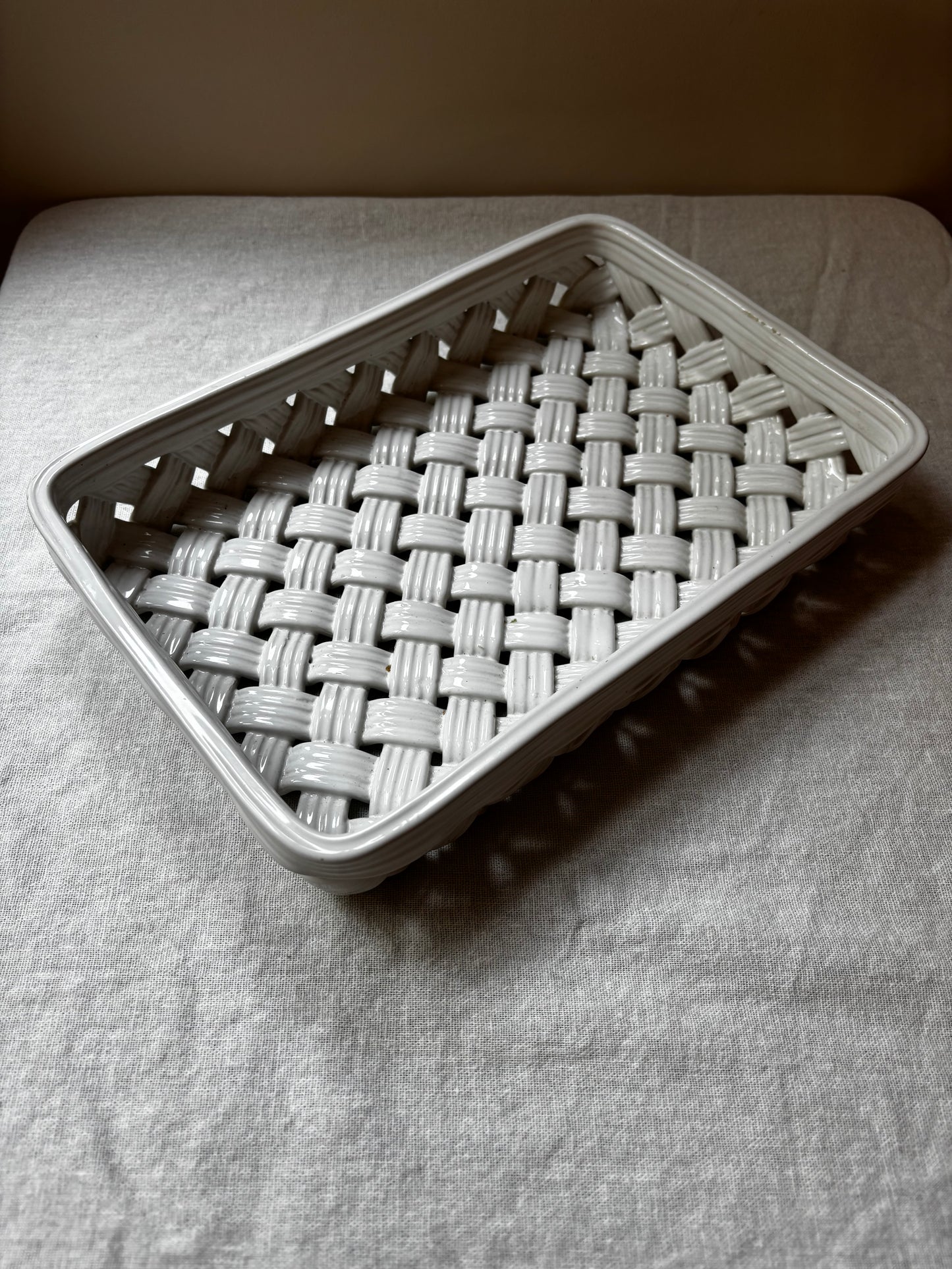 Ceramic Basketweave Tray