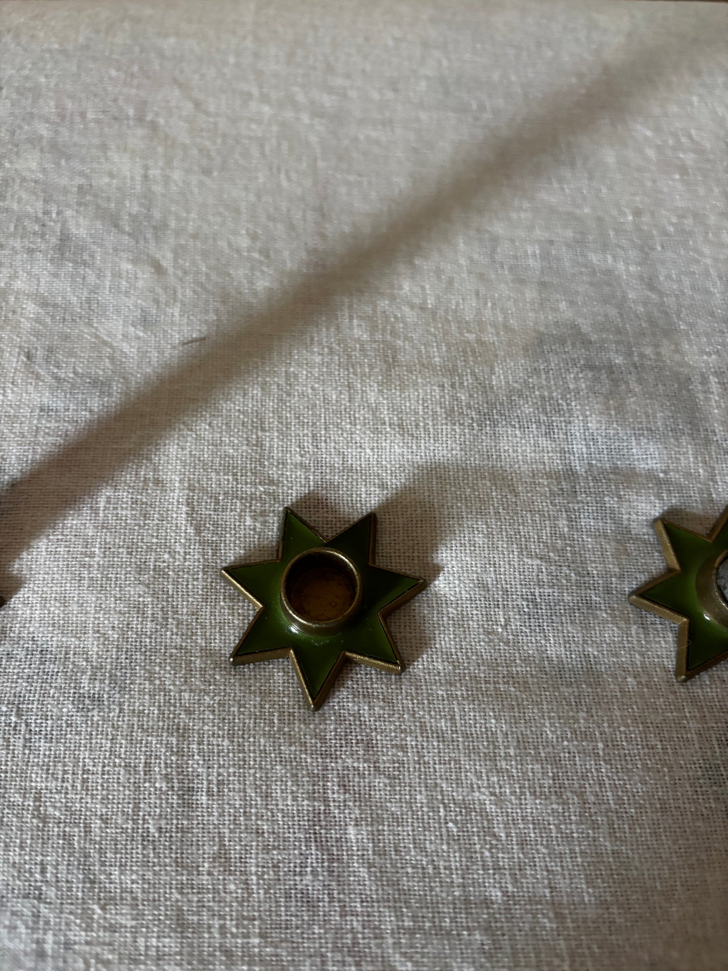 Set of Four Scandinavian Star Candleholders